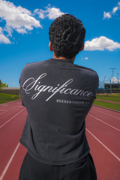 Significant Script Tee - Vintage Black